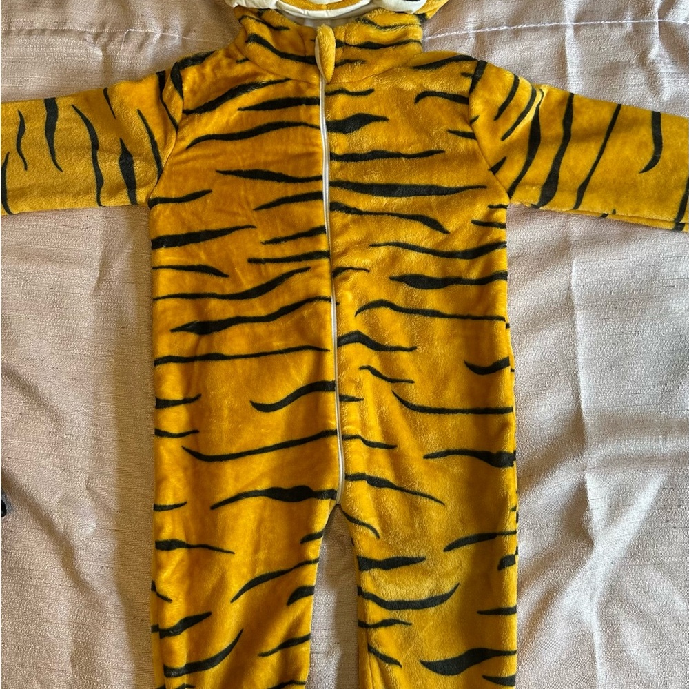 Tiger Striped Kids One Piece Costume